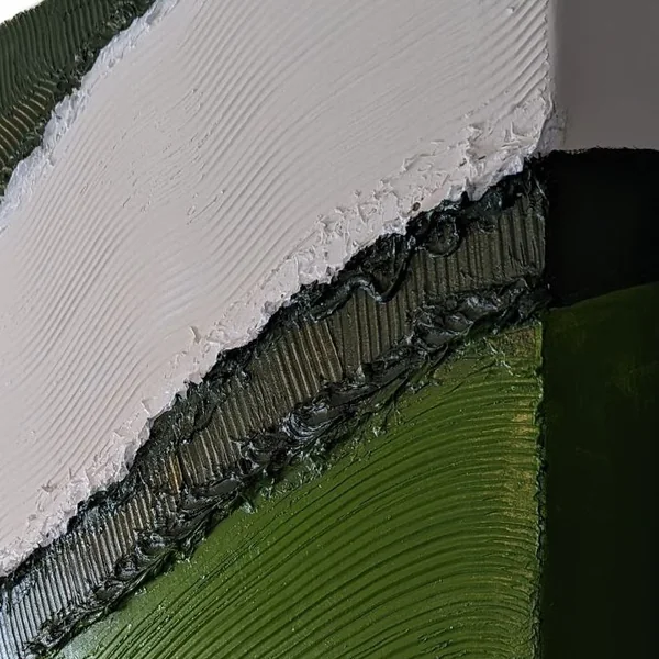 Emerald River – texture detail, acrylic on canvas