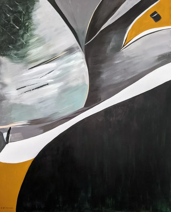 Midnight Wing – the painting, acrylic on canvas