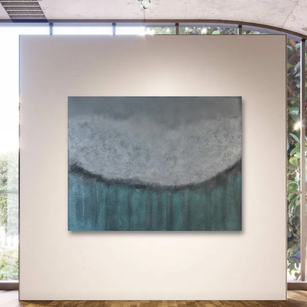 Serenvale – gallery wall, acrylic, spray paint and glitter on canvas