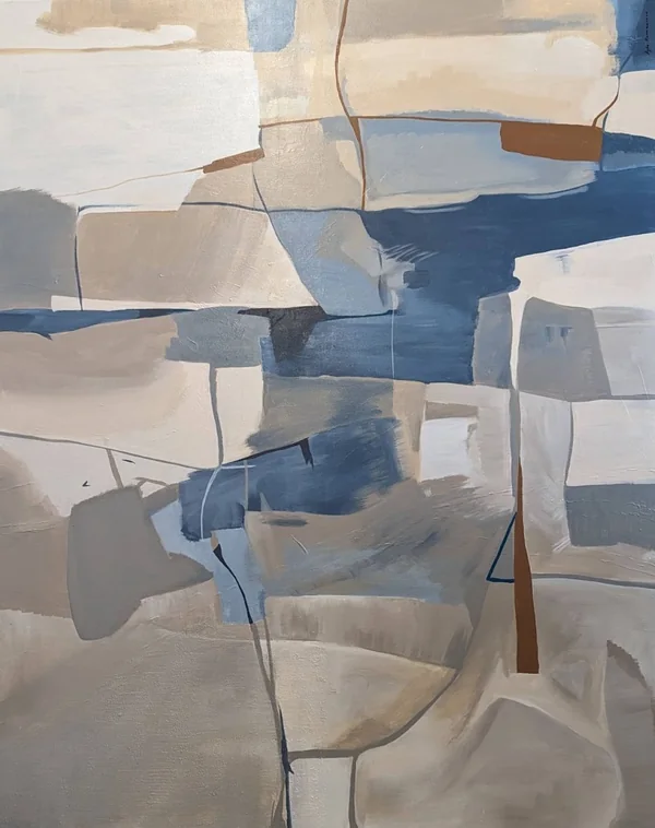 Whispered Hues – the painting, acrylic on canvas