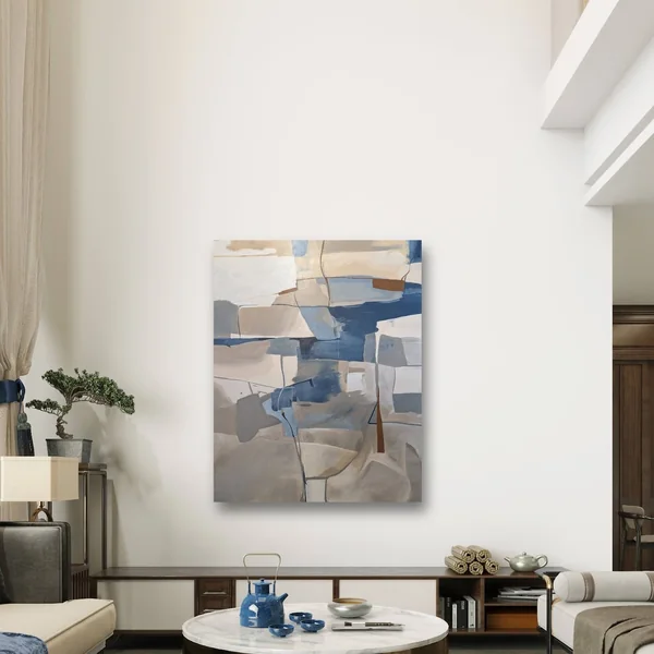 Whispered Hues – living room, acrylic on canvas